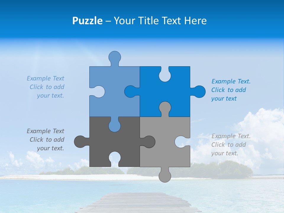 Path Blue Indian PowerPoint Template
