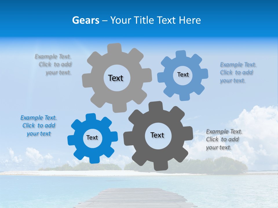 Path Blue Indian PowerPoint Template