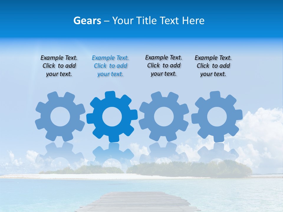 Path Blue Indian PowerPoint Template