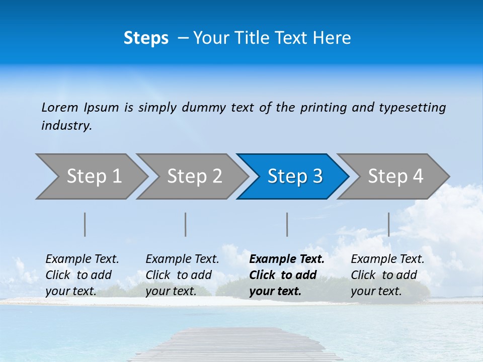 Path Blue Indian PowerPoint Template