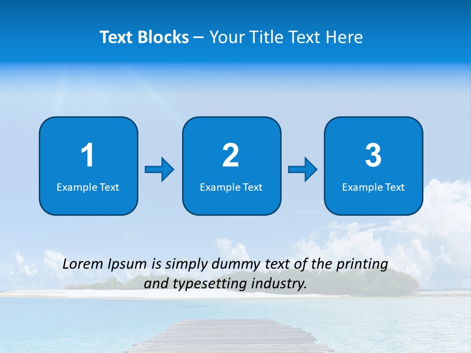 Path Blue Indian PowerPoint Template