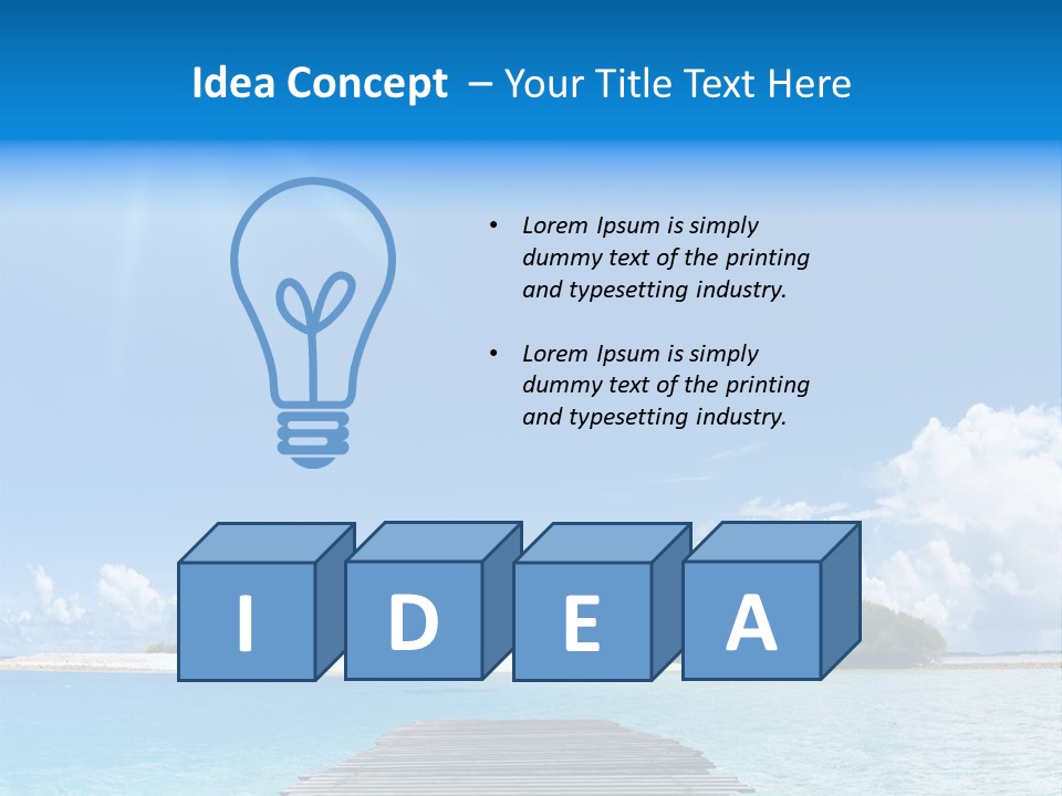 Path Blue Indian PowerPoint Template