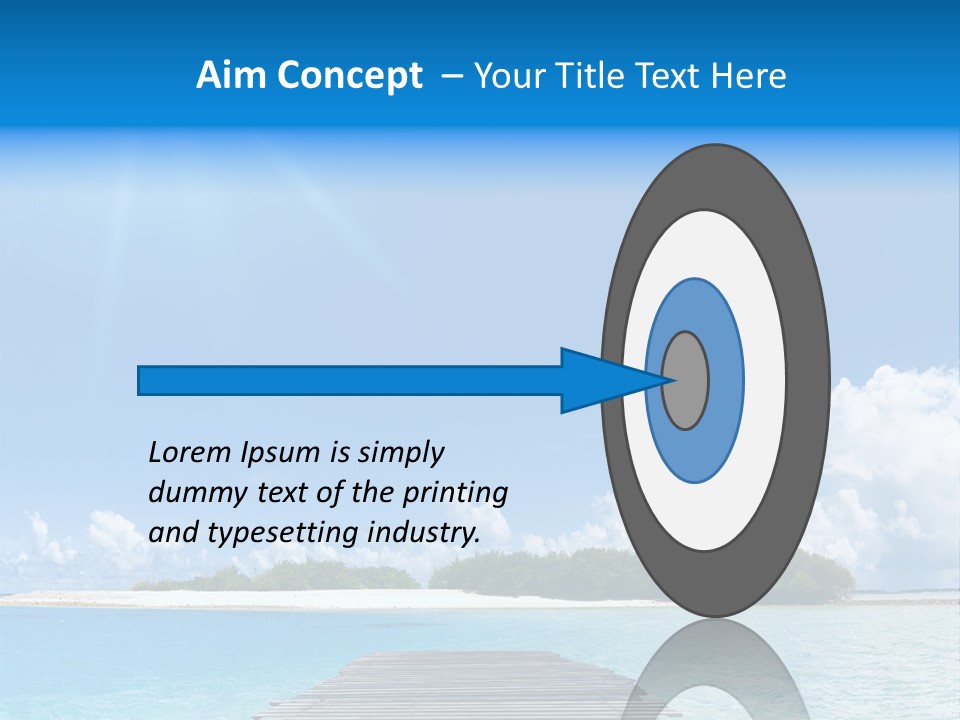 Path Blue Indian PowerPoint Template