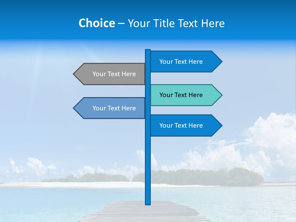 Path Blue Indian PowerPoint Template