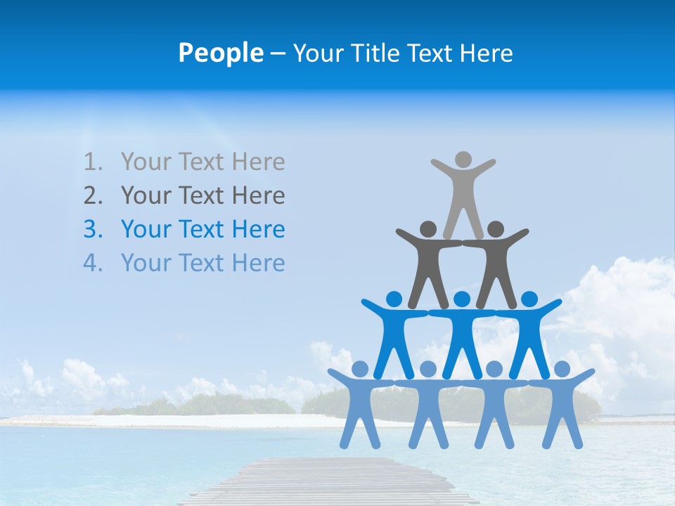 Path Blue Indian PowerPoint Template