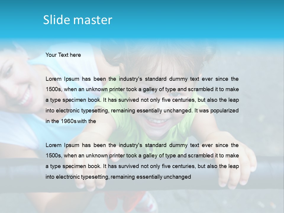 Friend Child Happy PowerPoint Template