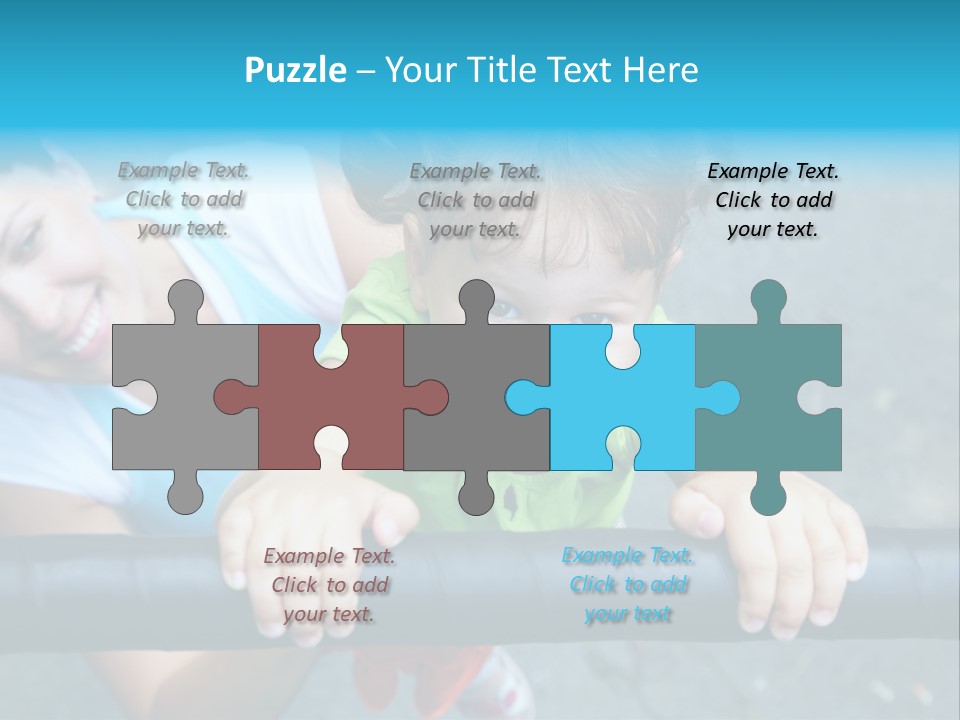 Friend Child Happy PowerPoint Template