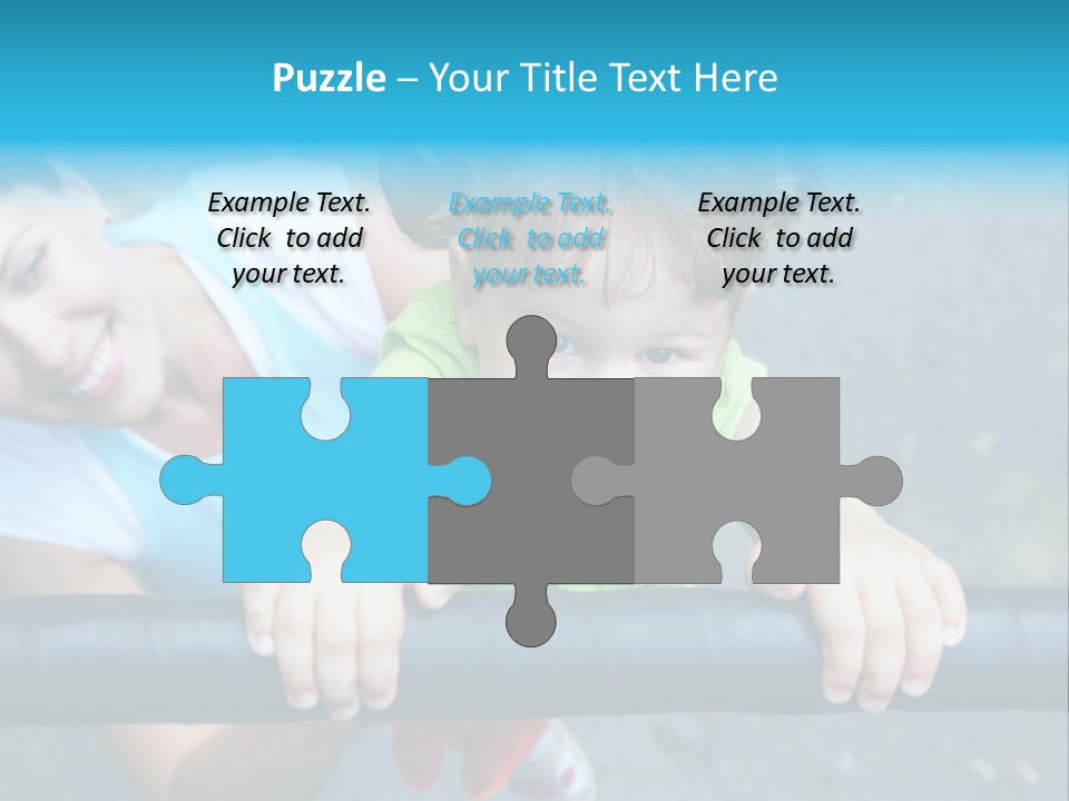 Friend Child Happy PowerPoint Template