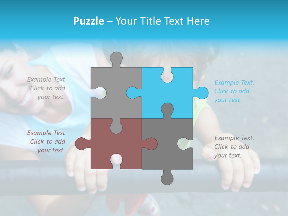 Friend Child Happy PowerPoint Template