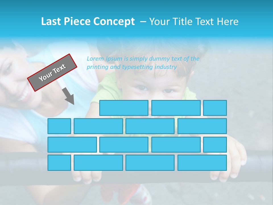 Friend Child Happy PowerPoint Template