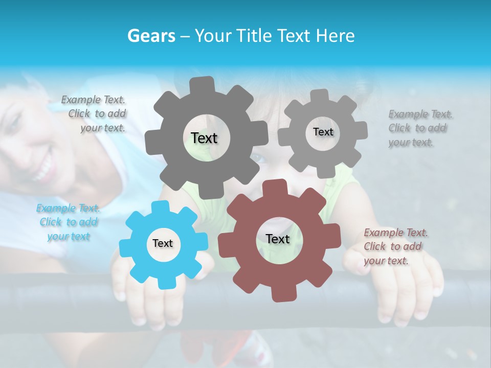 Friend Child Happy PowerPoint Template