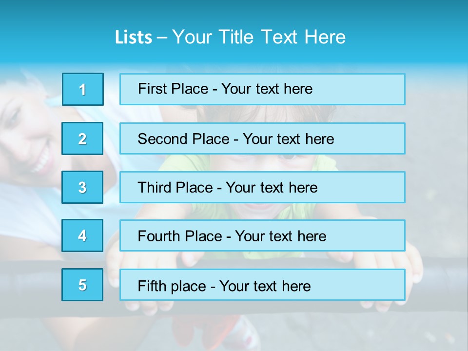 Friend Child Happy PowerPoint Template