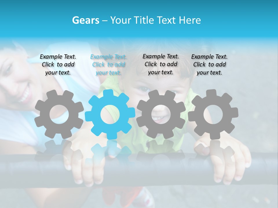 Friend Child Happy PowerPoint Template