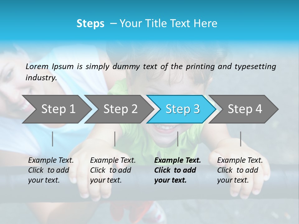 Friend Child Happy PowerPoint Template