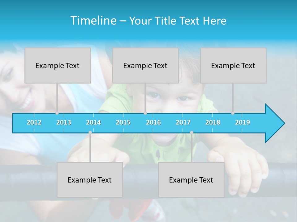 Friend Child Happy PowerPoint Template