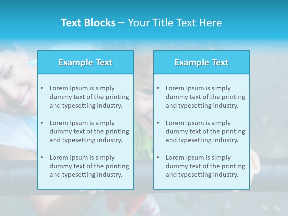 Friend Child Happy PowerPoint Template