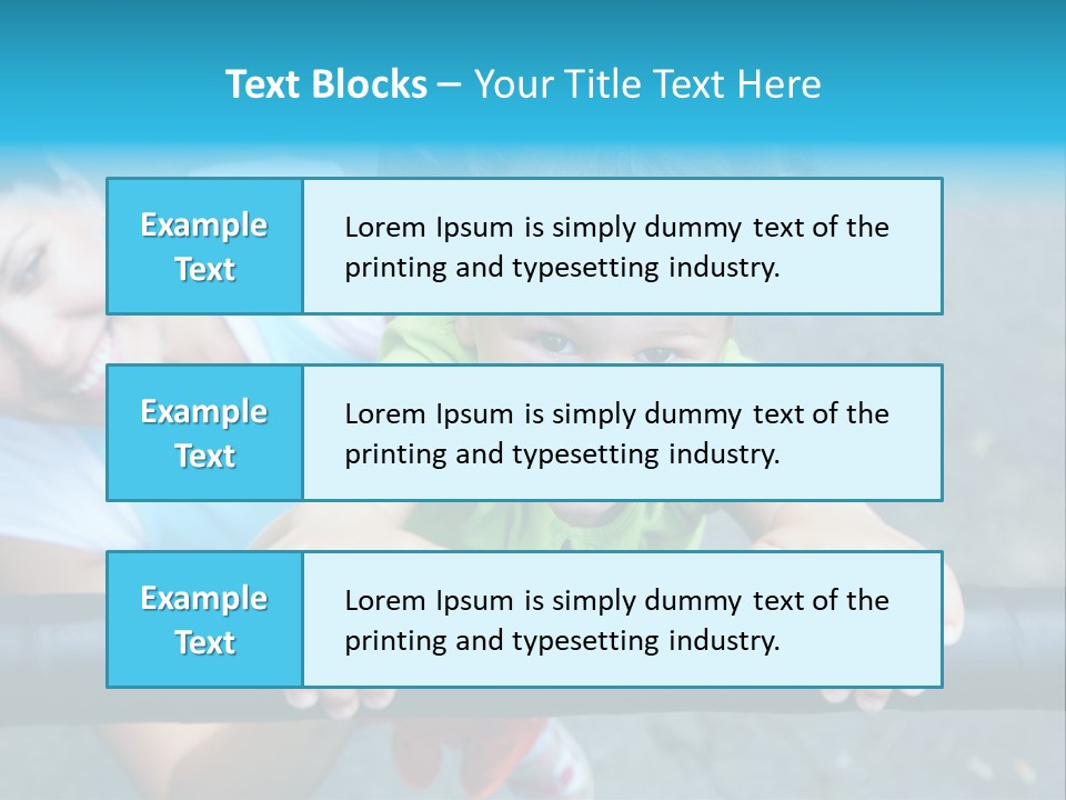 Friend Child Happy PowerPoint Template