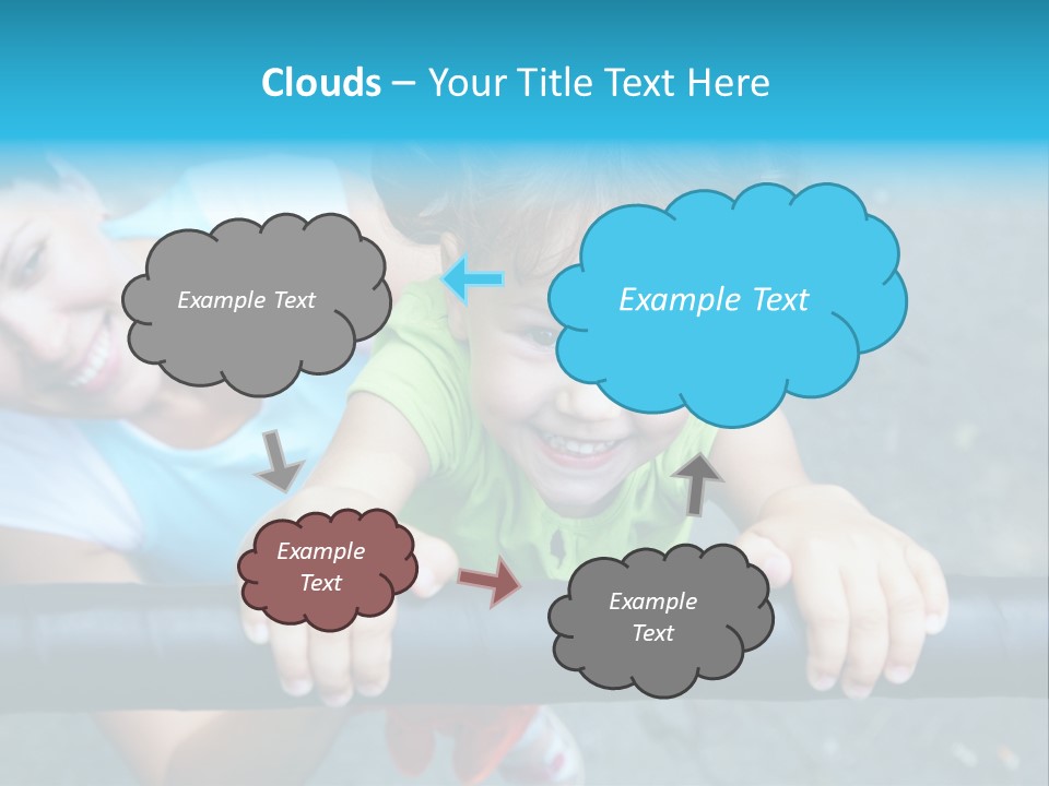 Friend Child Happy PowerPoint Template