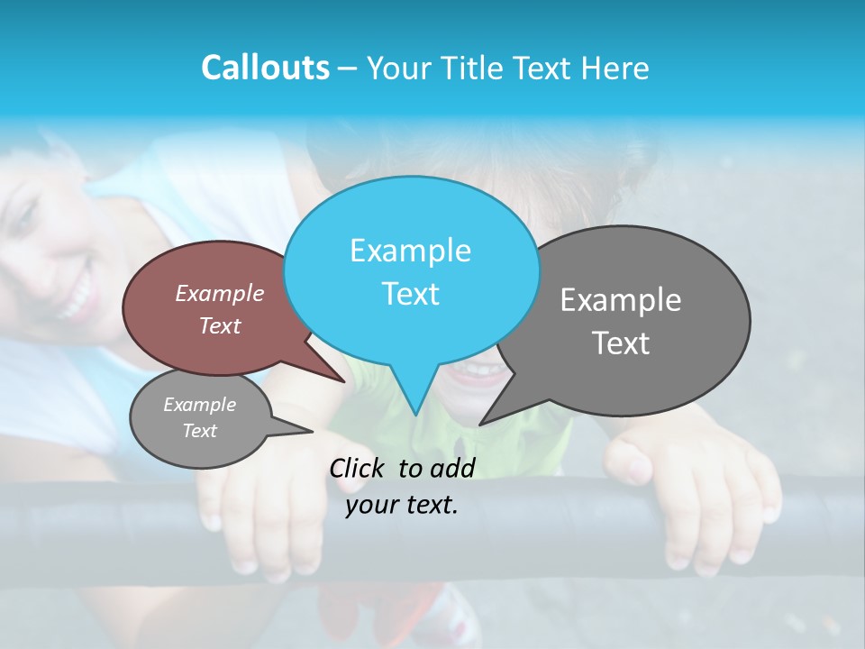 Friend Child Happy PowerPoint Template