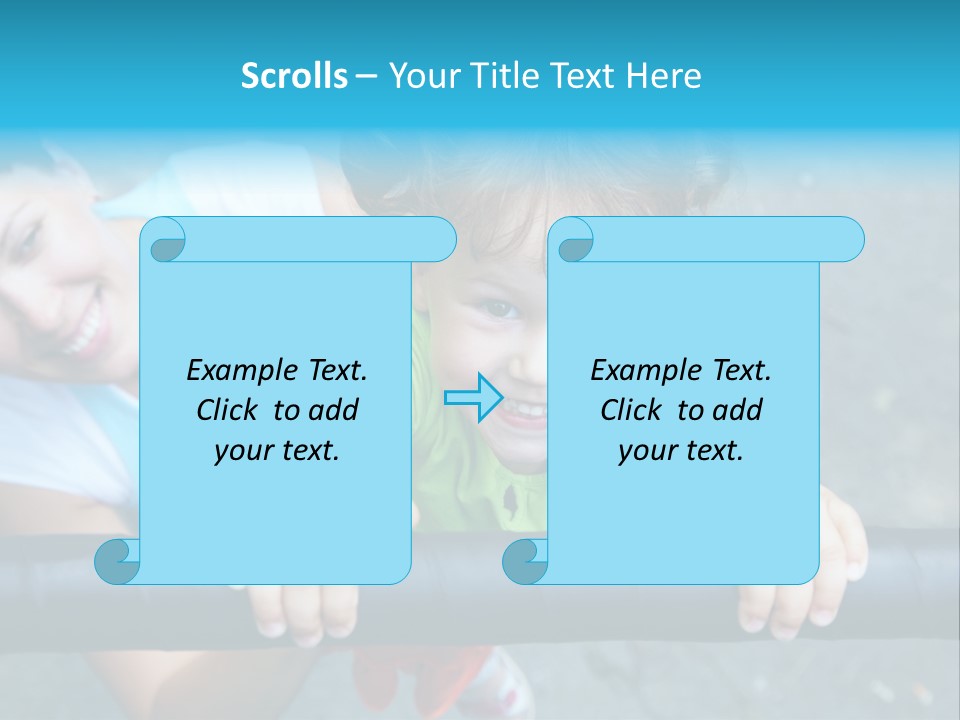 Friend Child Happy PowerPoint Template