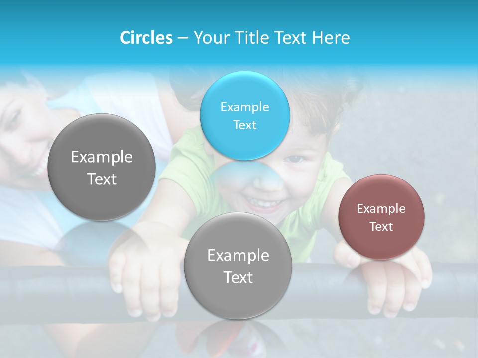 Friend Child Happy PowerPoint Template