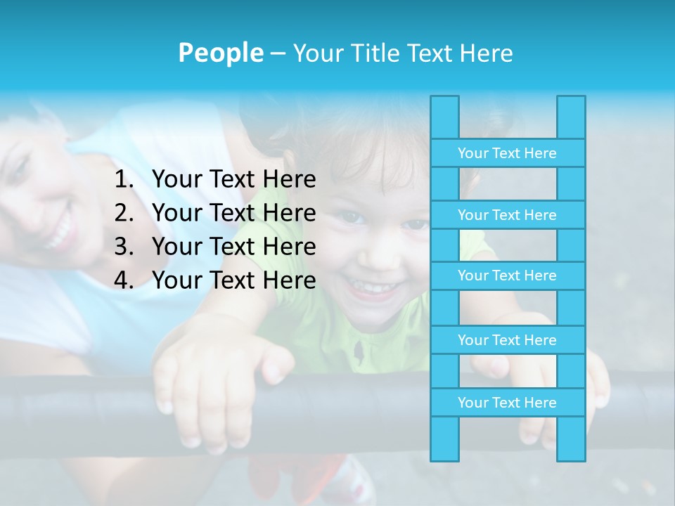 Friend Child Happy PowerPoint Template