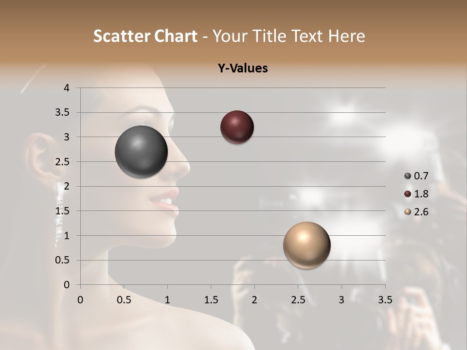 A Woman With A Tiara Is Taking A Picture PowerPoint Template