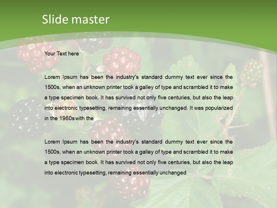 Macro Group Eating PowerPoint Template