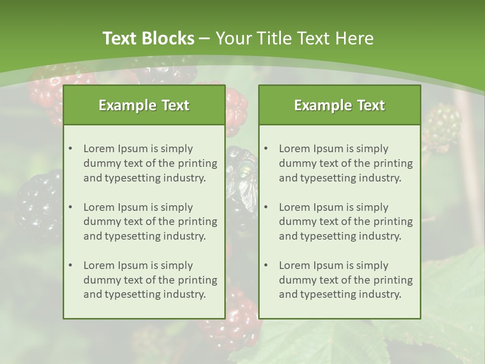 Macro Group Eating PowerPoint Template