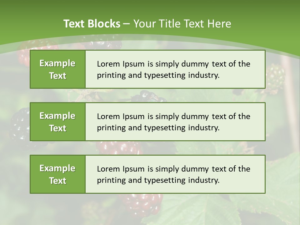 Macro Group Eating PowerPoint Template