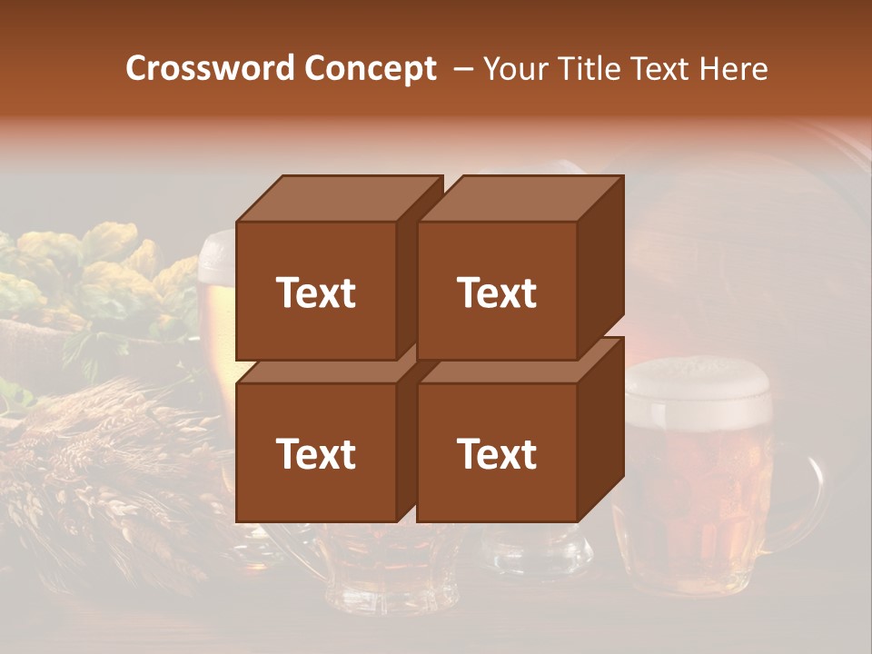 Mug Pub Hops PowerPoint Template