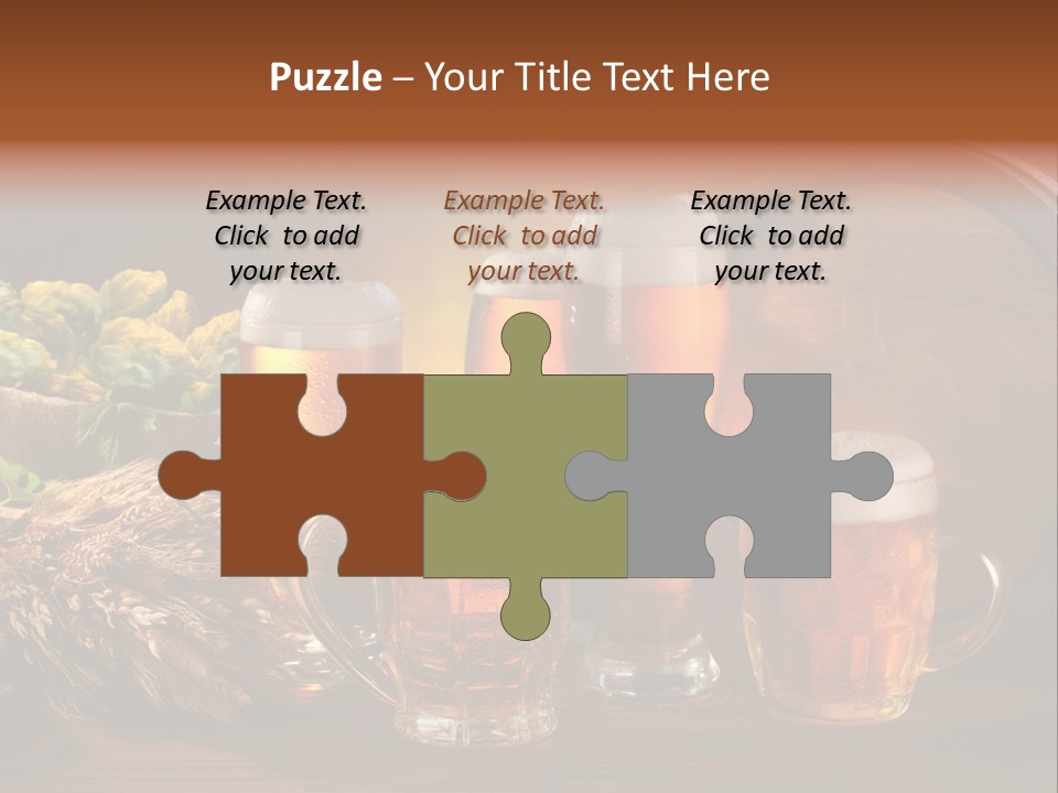 Mug Pub Hops PowerPoint Template