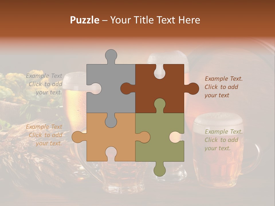 Mug Pub Hops PowerPoint Template