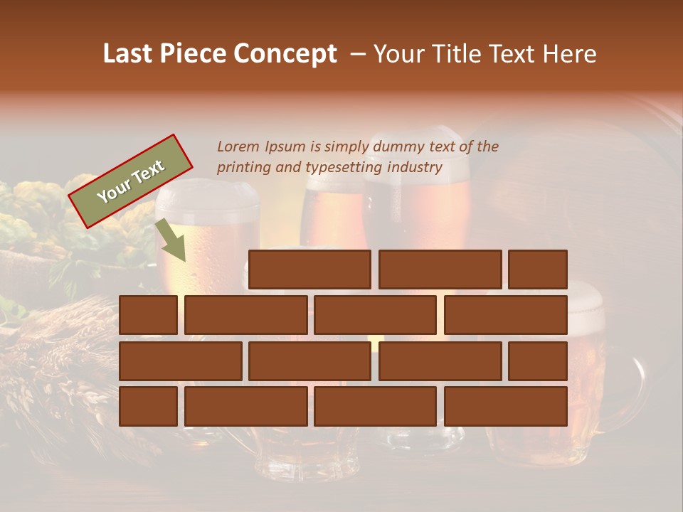 Mug Pub Hops PowerPoint Template