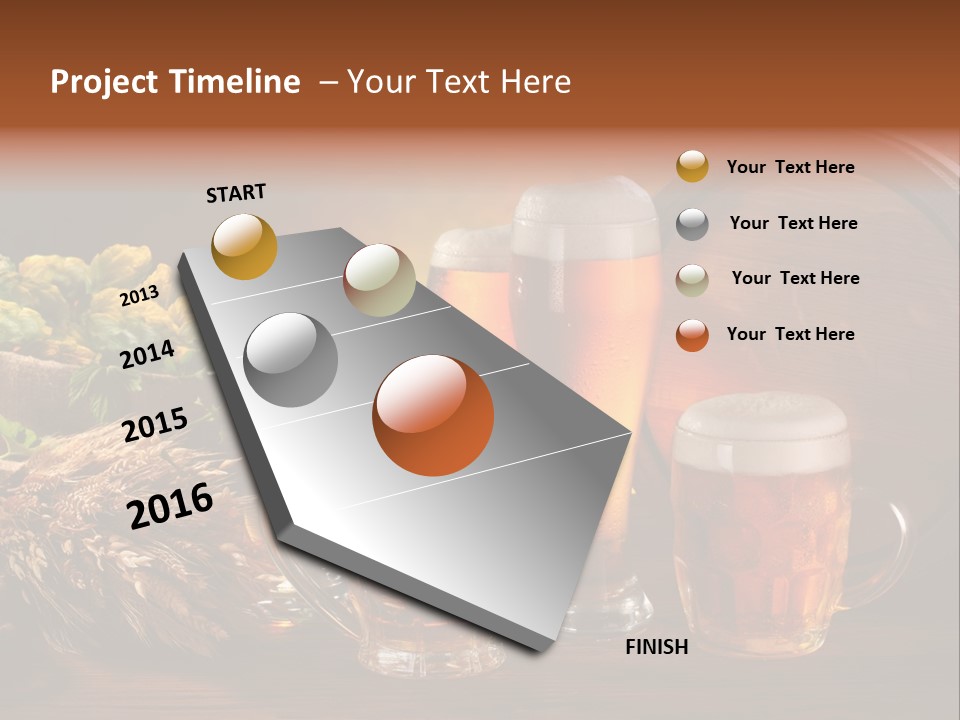 Mug Pub Hops PowerPoint Template