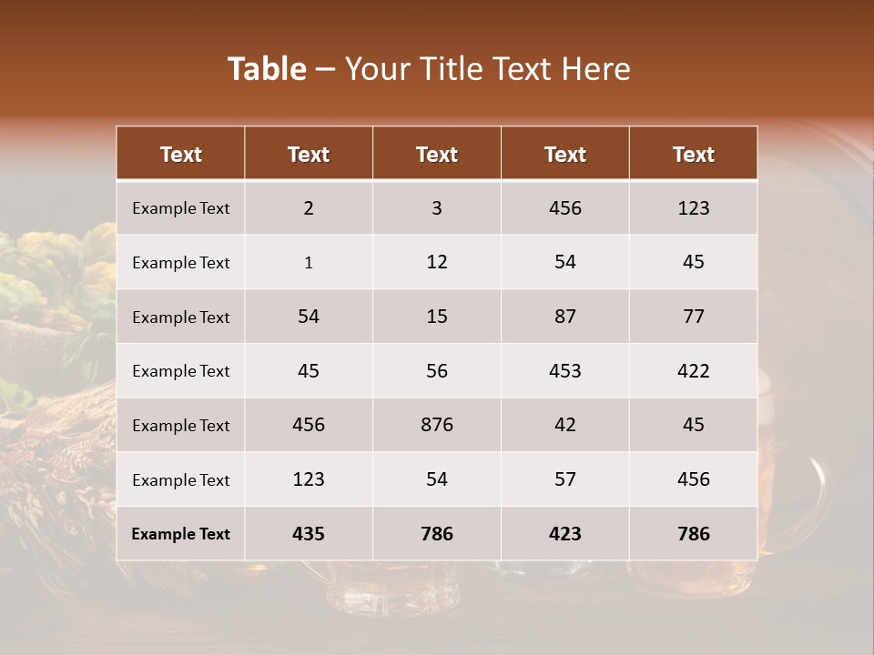Mug Pub Hops PowerPoint Template