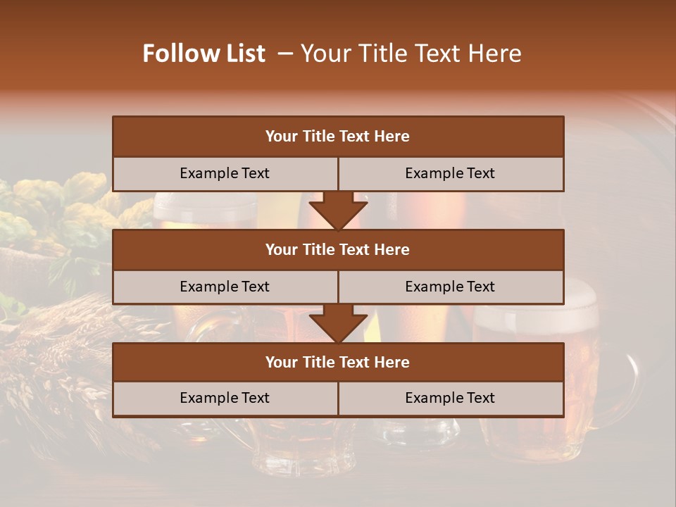 Mug Pub Hops PowerPoint Template