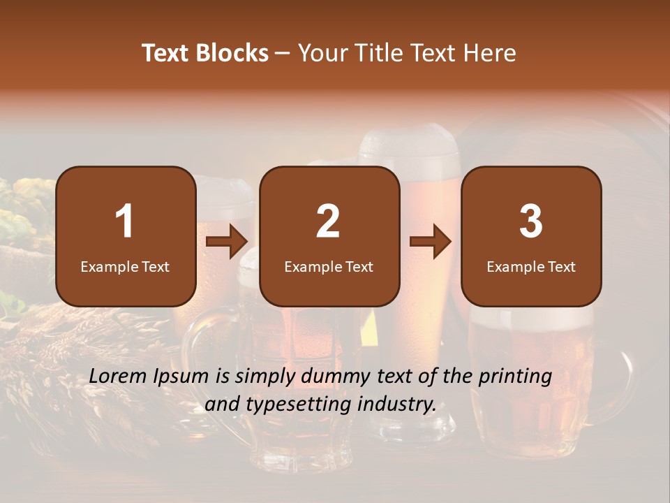 Mug Pub Hops PowerPoint Template