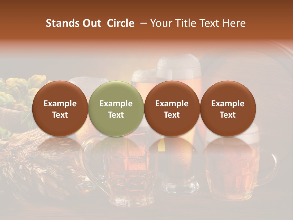 Mug Pub Hops PowerPoint Template