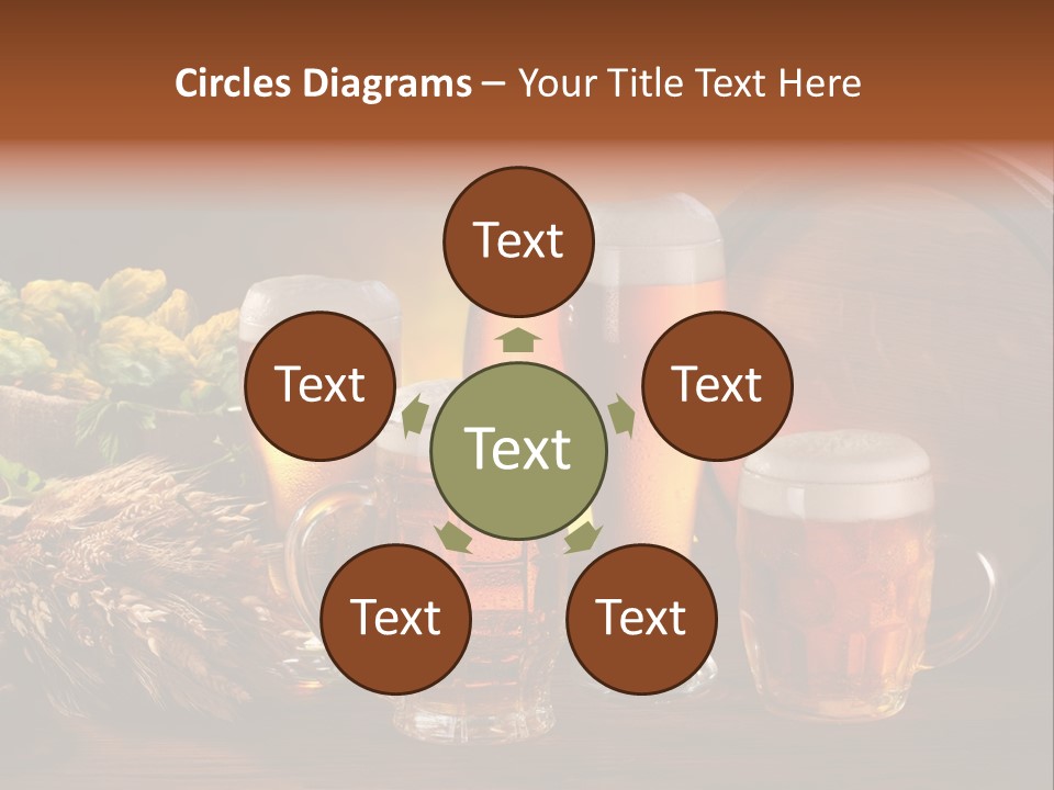Mug Pub Hops PowerPoint Template