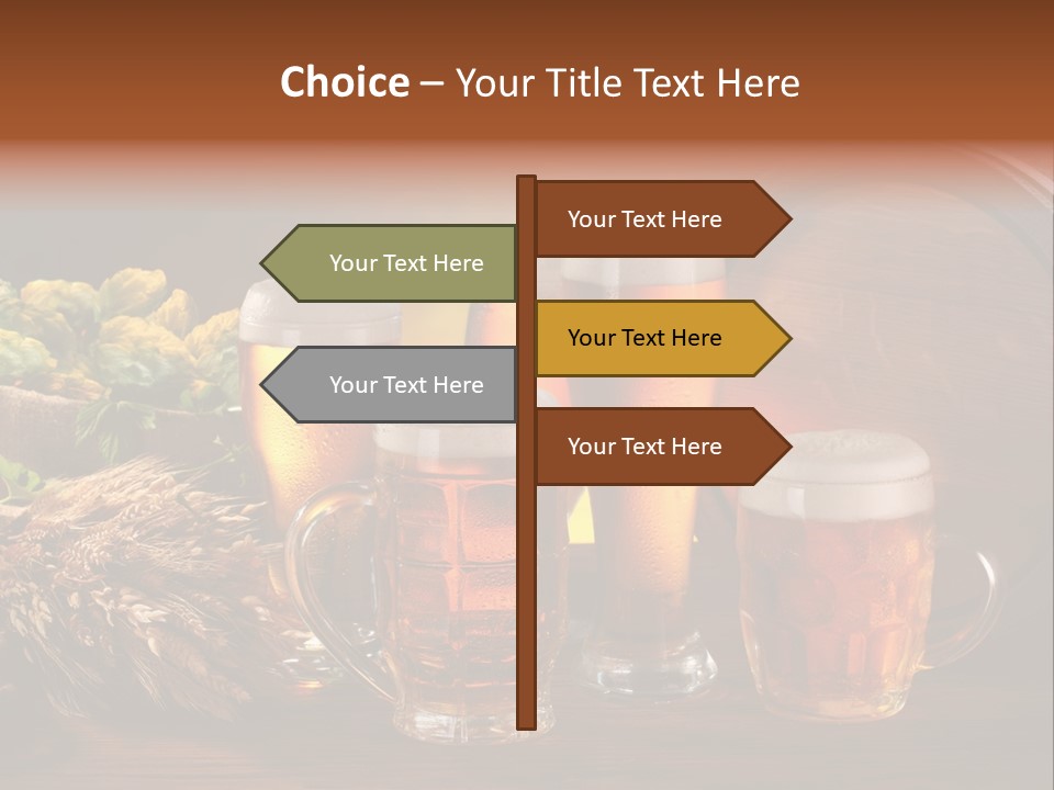 Mug Pub Hops PowerPoint Template