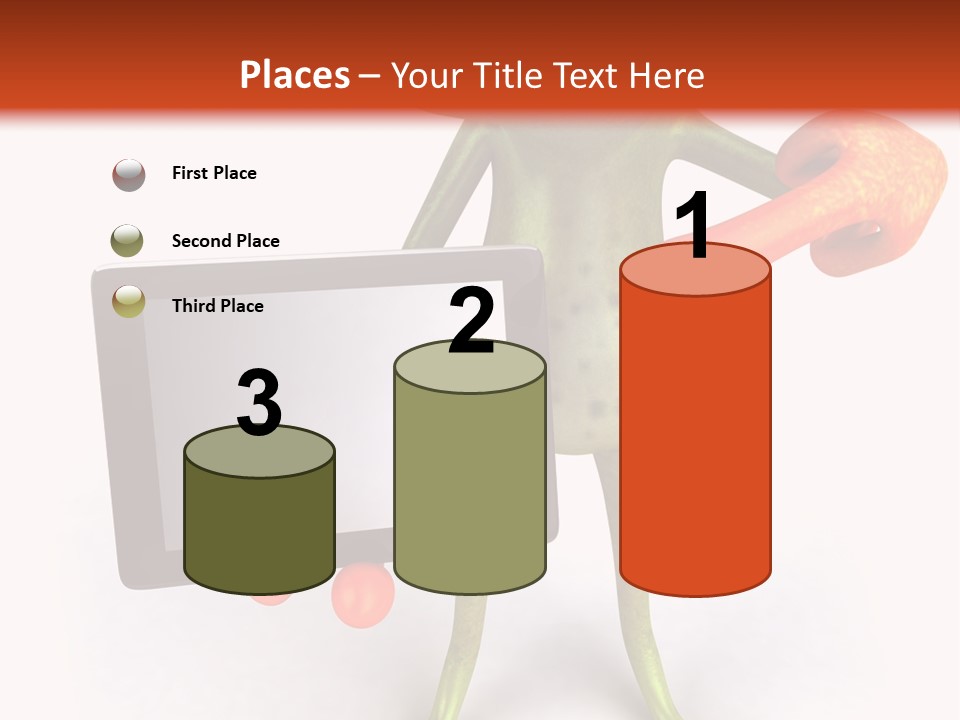 Aqua Closeup Eye PowerPoint Template