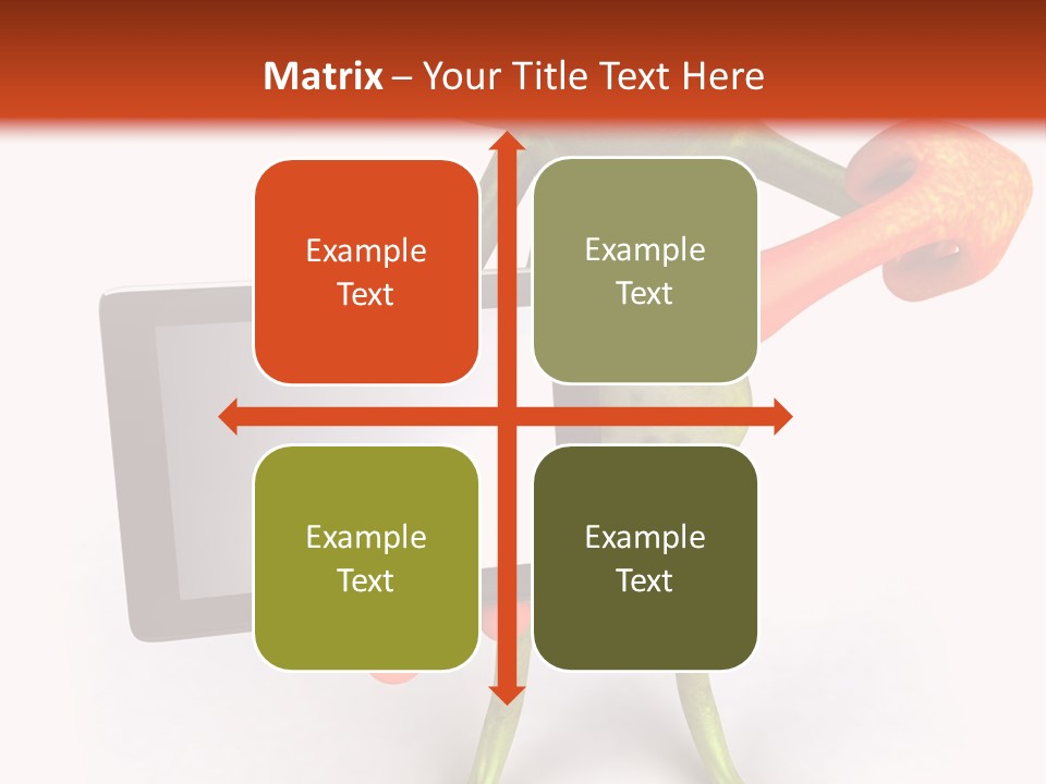 Aqua Closeup Eye PowerPoint Template