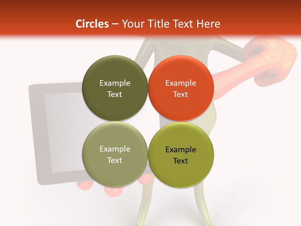 Aqua Closeup Eye PowerPoint Template