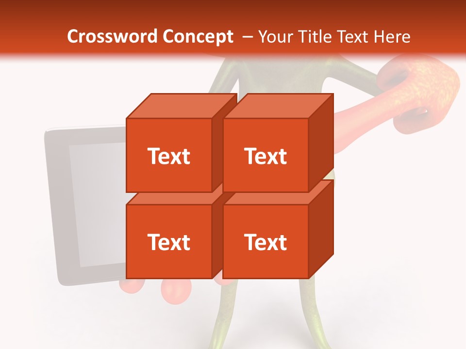 Aqua Closeup Eye PowerPoint Template