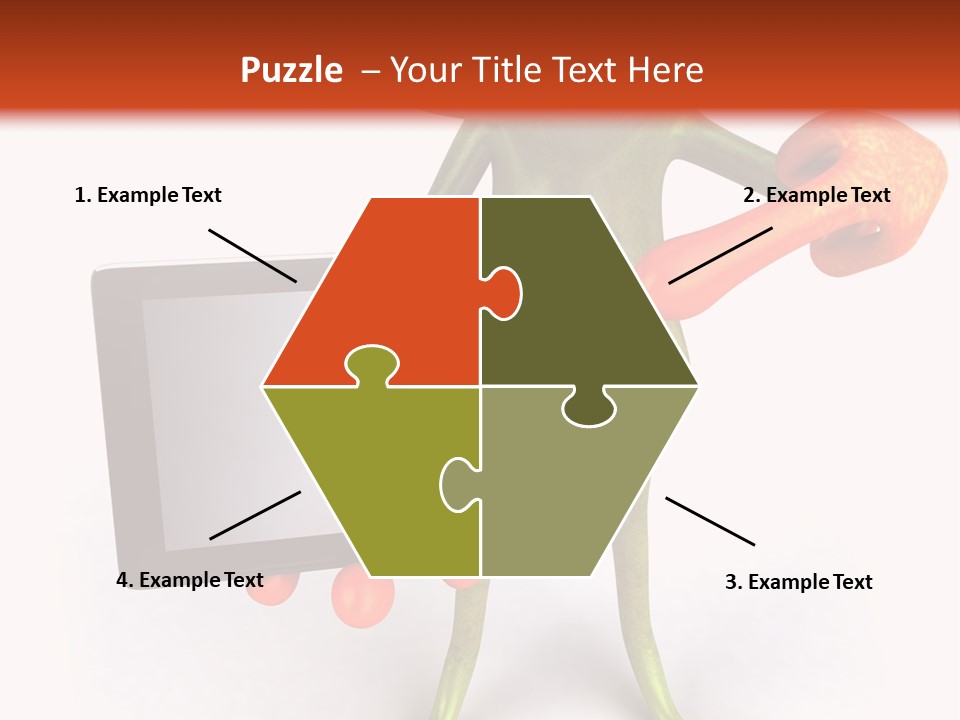 Aqua Closeup Eye PowerPoint Template