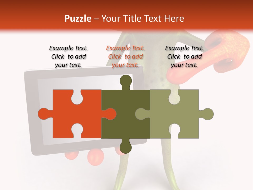 Aqua Closeup Eye PowerPoint Template