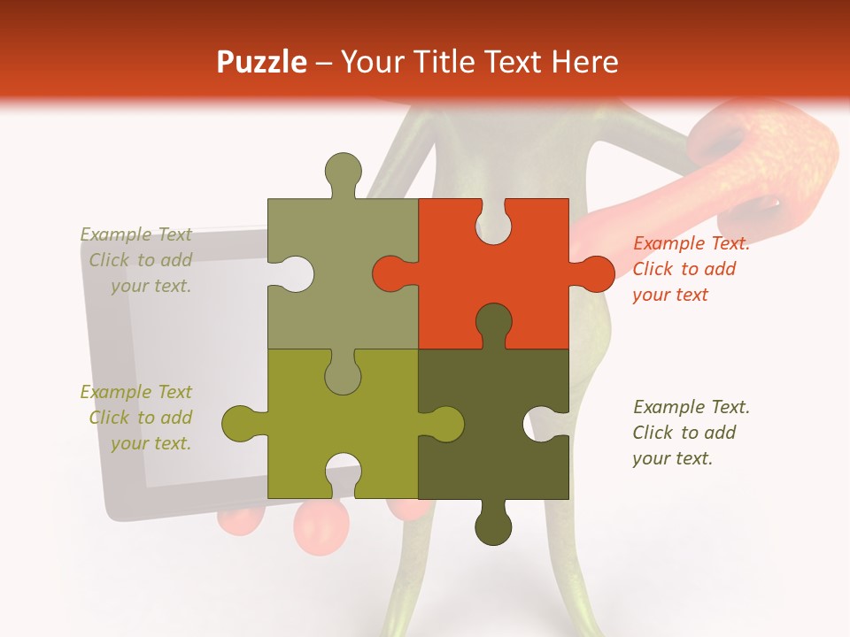 Aqua Closeup Eye PowerPoint Template