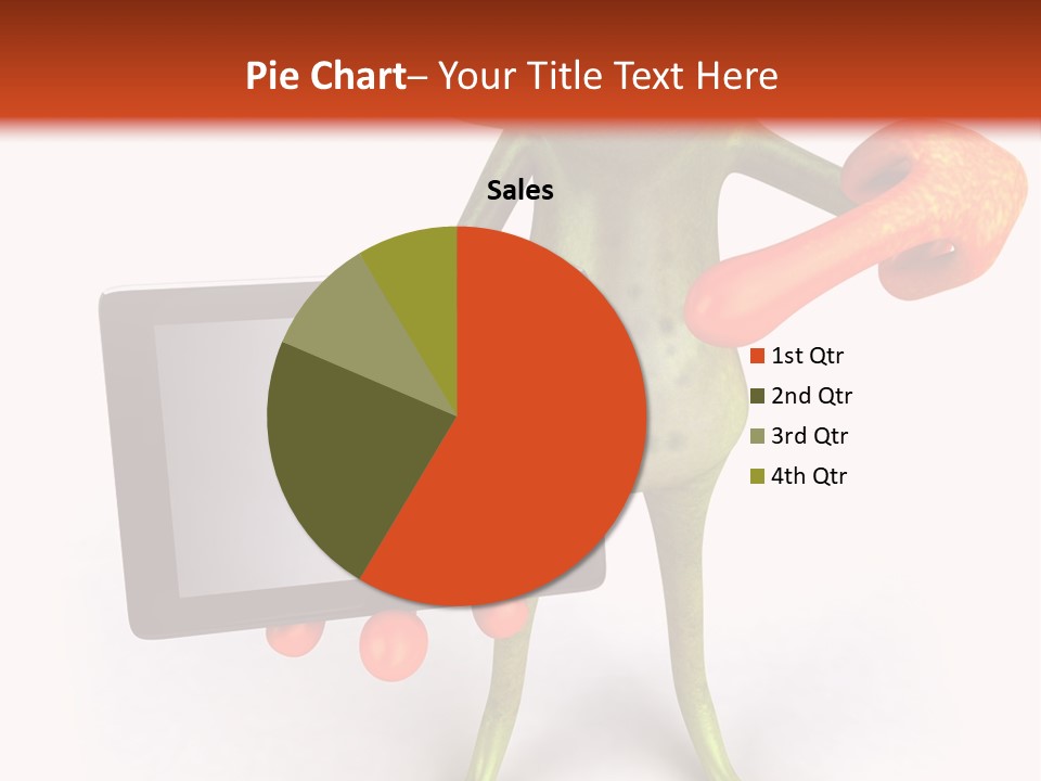 Aqua Closeup Eye PowerPoint Template