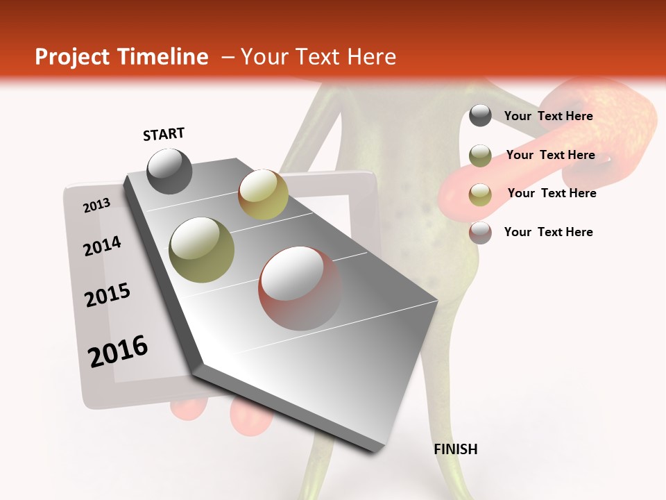 Aqua Closeup Eye PowerPoint Template
